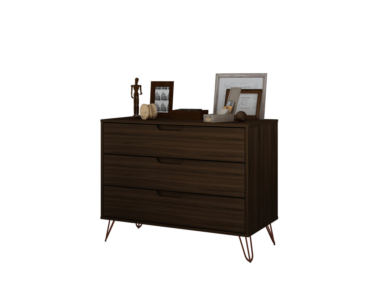 Rockefeller Dresser in Brown by Manhattan Comfort at Eve Furniture