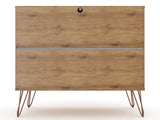 Rockefeller Dresser in Nature and Textured Grey by Manhattan Comfort at Eve Furniture