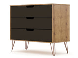 Rockefeller Dresser in Nature and Textured Grey by Manhattan Comfort at Eve Furniture