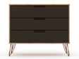 Rockefeller Dresser in Nature and Textured Grey by Manhattan Comfort at Eve Furniture