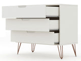Rockefeller Dresser in Off White (set of 2) by Manhattan Comfort at Eve Furniture