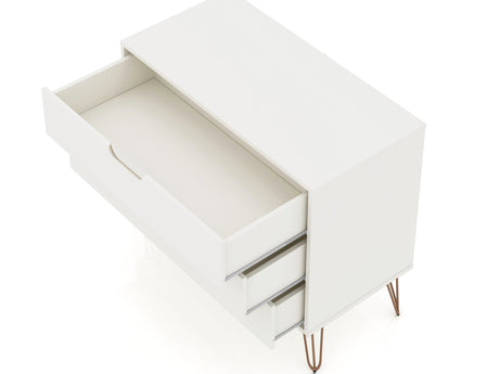 Rockefeller Dresser in Off White (set of 2) by Manhattan Comfort at Eve Furniture