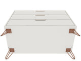 Rockefeller Dresser in Off White (set of 2) by Manhattan Comfort at Eve Furniture
