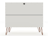 Rockefeller Dresser in Off White (set of 2) by Manhattan Comfort at Eve Furniture