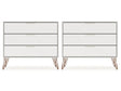Rockefeller Dresser in Off White (set of 2) by Manhattan Comfort at Eve Furniture