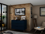 Rockefeller Dresser in Tatiana Midnight Blue by Manhattan Comfort at Eve Furniture