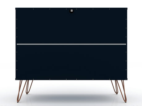 Rockefeller Dresser in Tatiana Midnight Blue by Manhattan Comfort at Eve Furniture