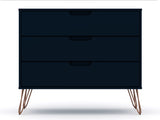 Rockefeller Dresser in Tatiana Midnight Blue by Manhattan Comfort at Eve Furniture