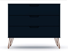 Rockefeller Dresser in Tatiana Midnight Blue by Manhattan Comfort at Eve Furniture