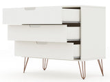 Rockefeller Dresser in White by Manhattan Comfort at Eve Furniture