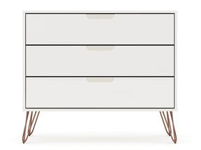 Rockefeller Dresser in White by Manhattan Comfort at Eve Furniture