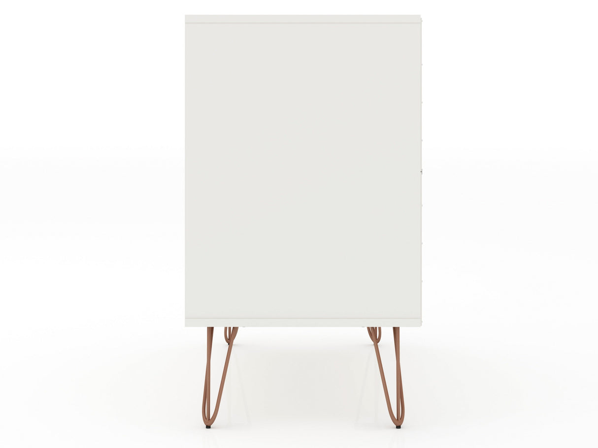 Rockefeller Dresser in White (set of 2) by Manhattan Comfort at Eve Furniture