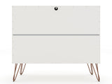 Rockefeller Dresser in White (set of 2) by Manhattan Comfort at Eve Furniture