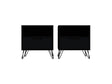 Rockefeller Nightstand 1.0 in Black (set of 2) by Manhattan Comfort at Eve Furniture