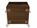 Rockefeller Nightstand 1.0 in Brown (set of 2) by Manhattan Comfort at Eve Furniture