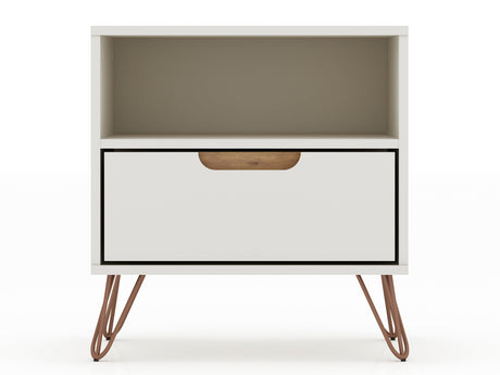 Rockefeller Nightstand 1.0 in Off White and Nature (set of 2) by Manhattan Comfort at Eve Furniture
