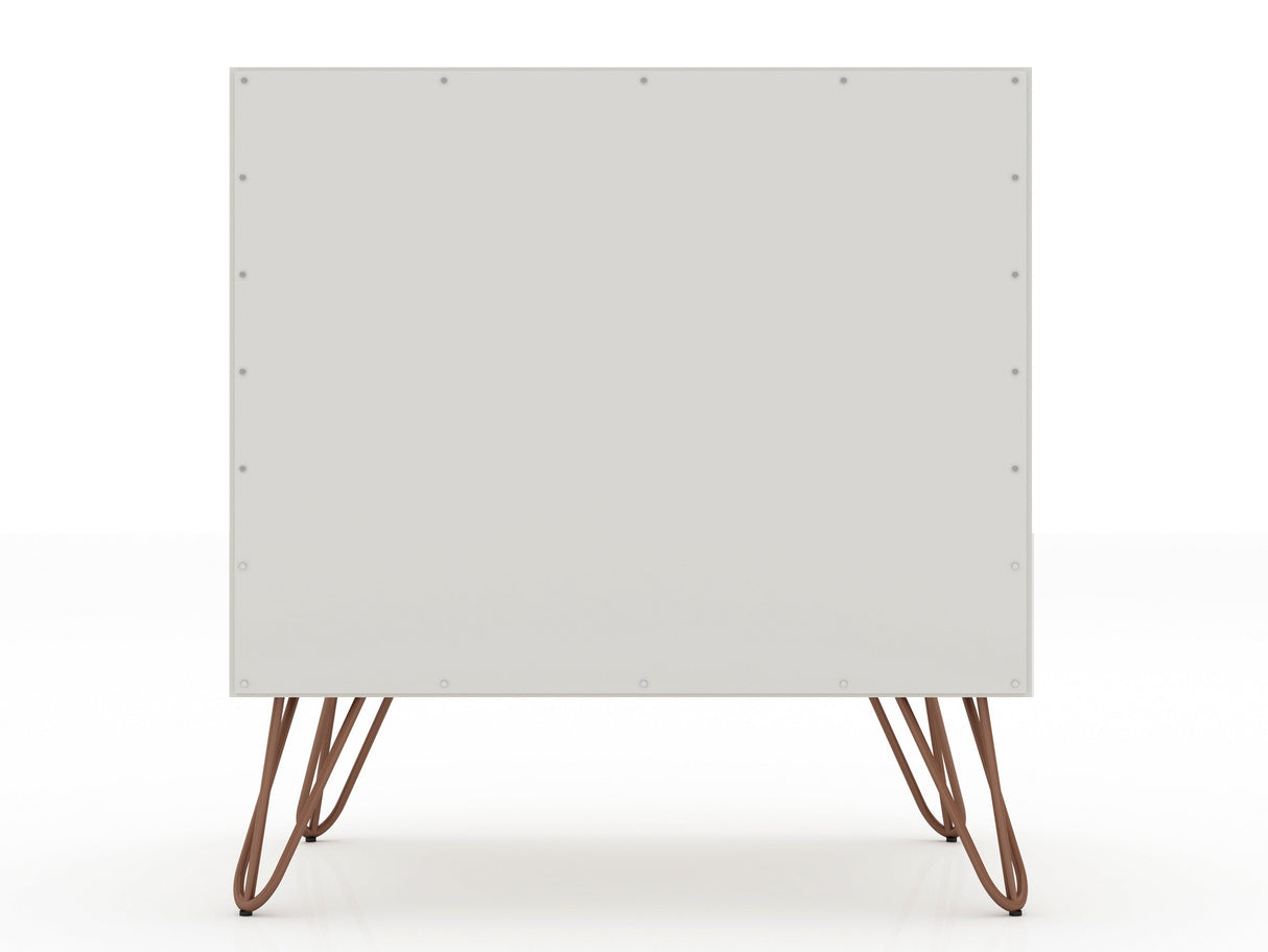 Rockefeller Nightstand 1.0 in Off White and Nature (set of 2) by Manhattan Comfort at Eve Furniture