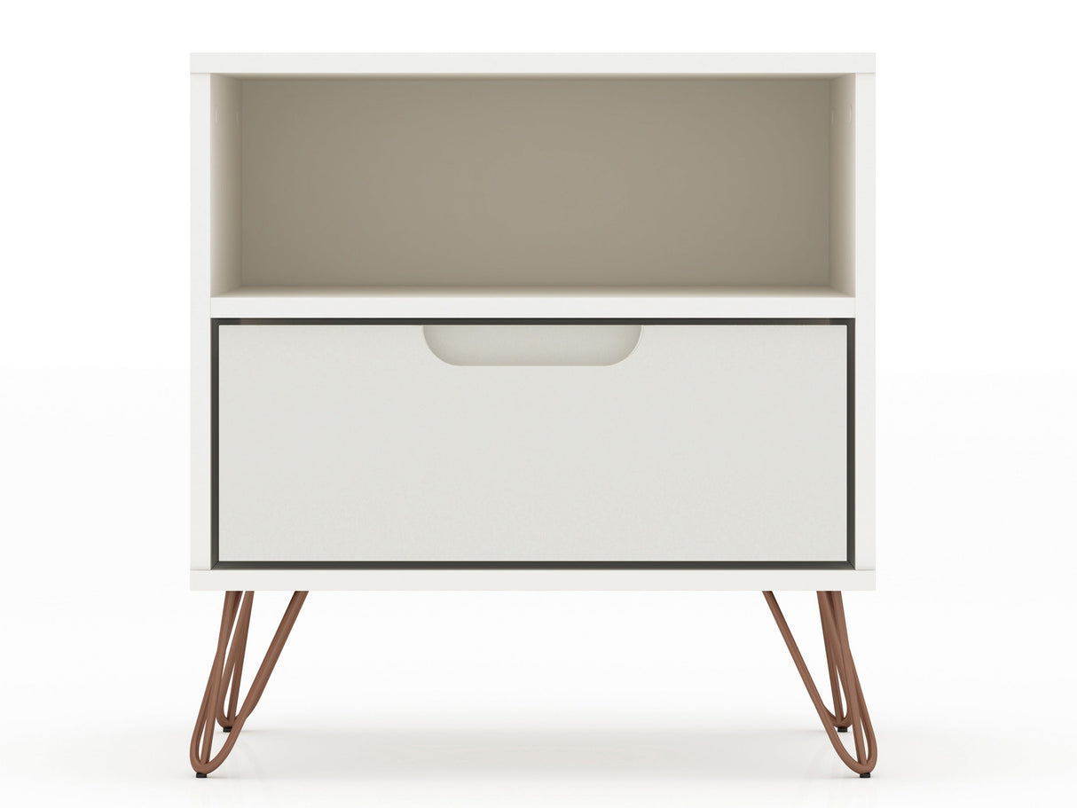 Rockefeller Nightstand 1.0 in Off White (set of 2) by Manhattan Comfort at Eve Furniture