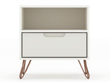 Rockefeller Nightstand 1.0 in Off White (set of 2) by Manhattan Comfort at Eve Furniture