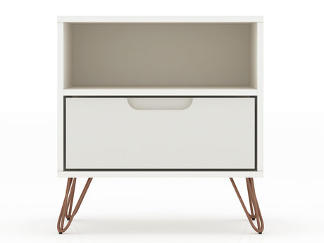 Rockefeller Nightstand 1.0 in Off White (set of 2) by Manhattan Comfort at Eve Furniture