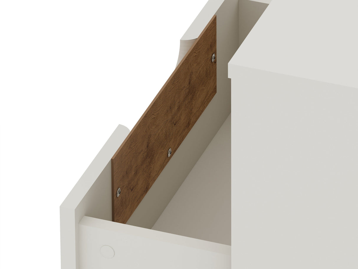 Rockefeller Nightstand 1.0 in Off White (set of 2) by Manhattan Comfort at Eve Furniture