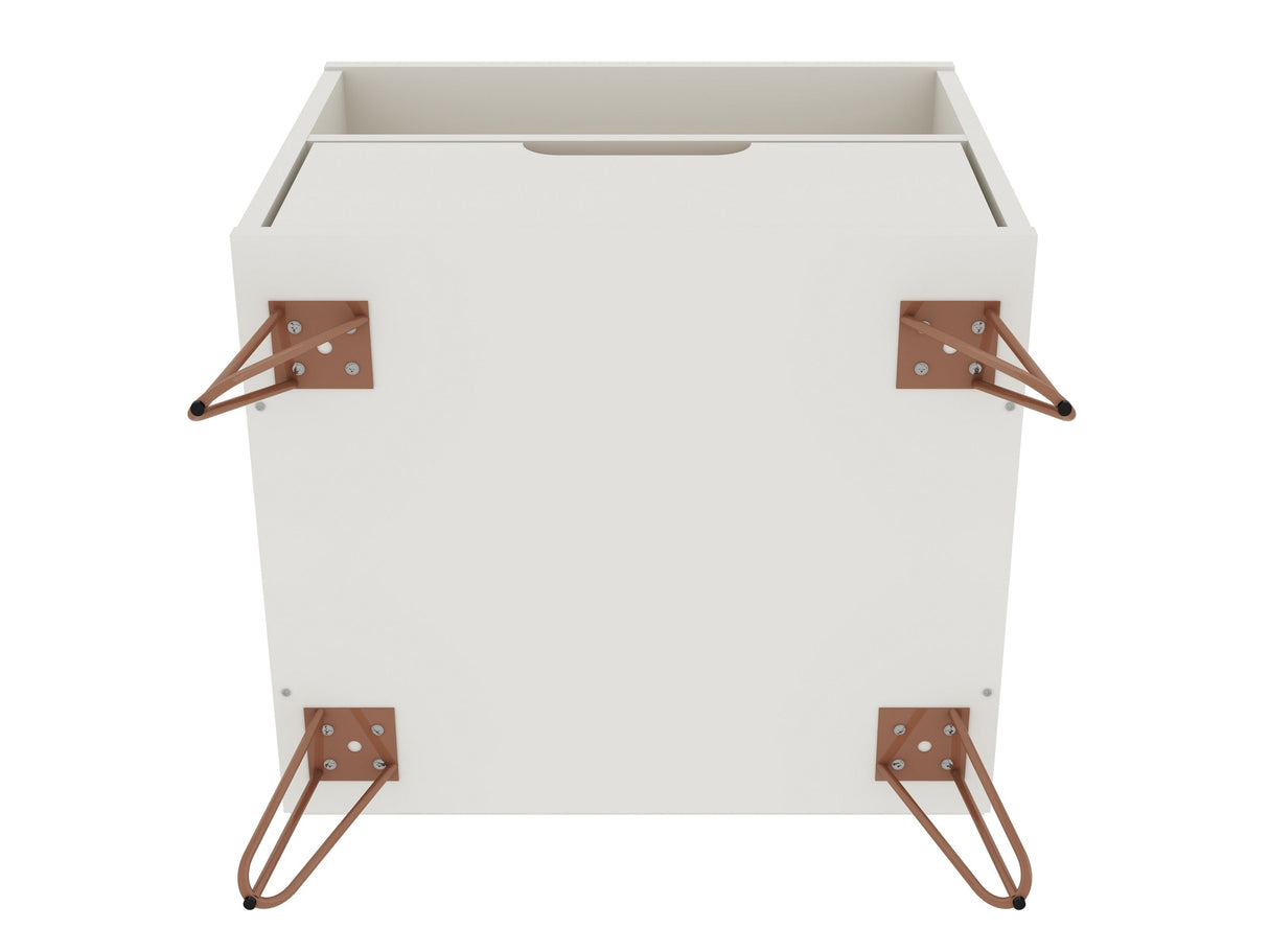 Rockefeller Nightstand 1.0 in Off White (set of 2) by Manhattan Comfort at Eve Furniture