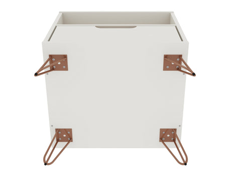 Rockefeller Nightstand 1.0 in Off White (set of 2) by Manhattan Comfort at Eve Furniture