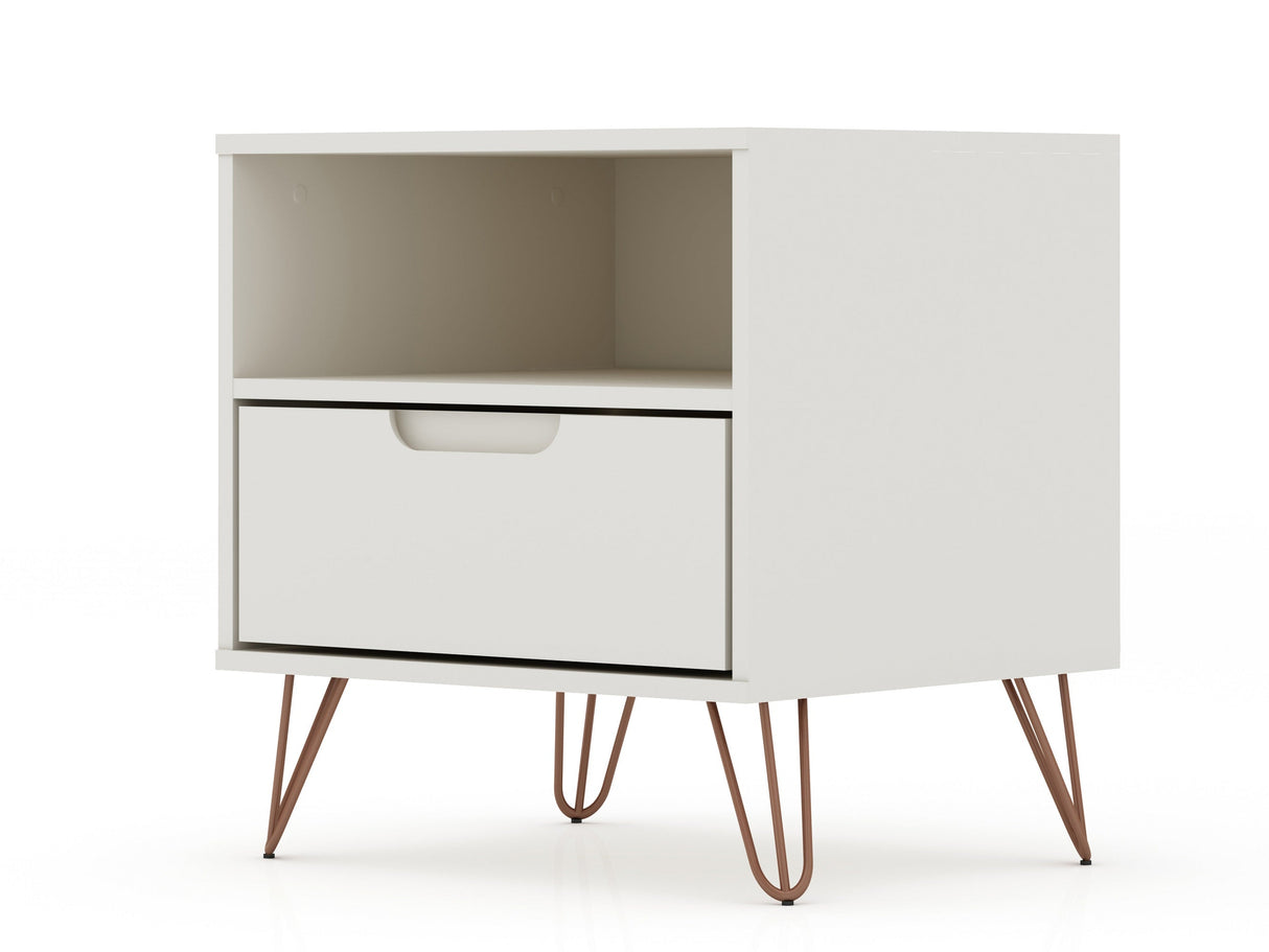 Rockefeller Nightstand 1.0 in Off White (set of 2) by Manhattan Comfort at Eve Furniture