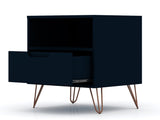 Rockefeller Nightstand 1.0 in Tatiana Midnight Blue (set of 2) by Manhattan Comfort at Eve Furniture