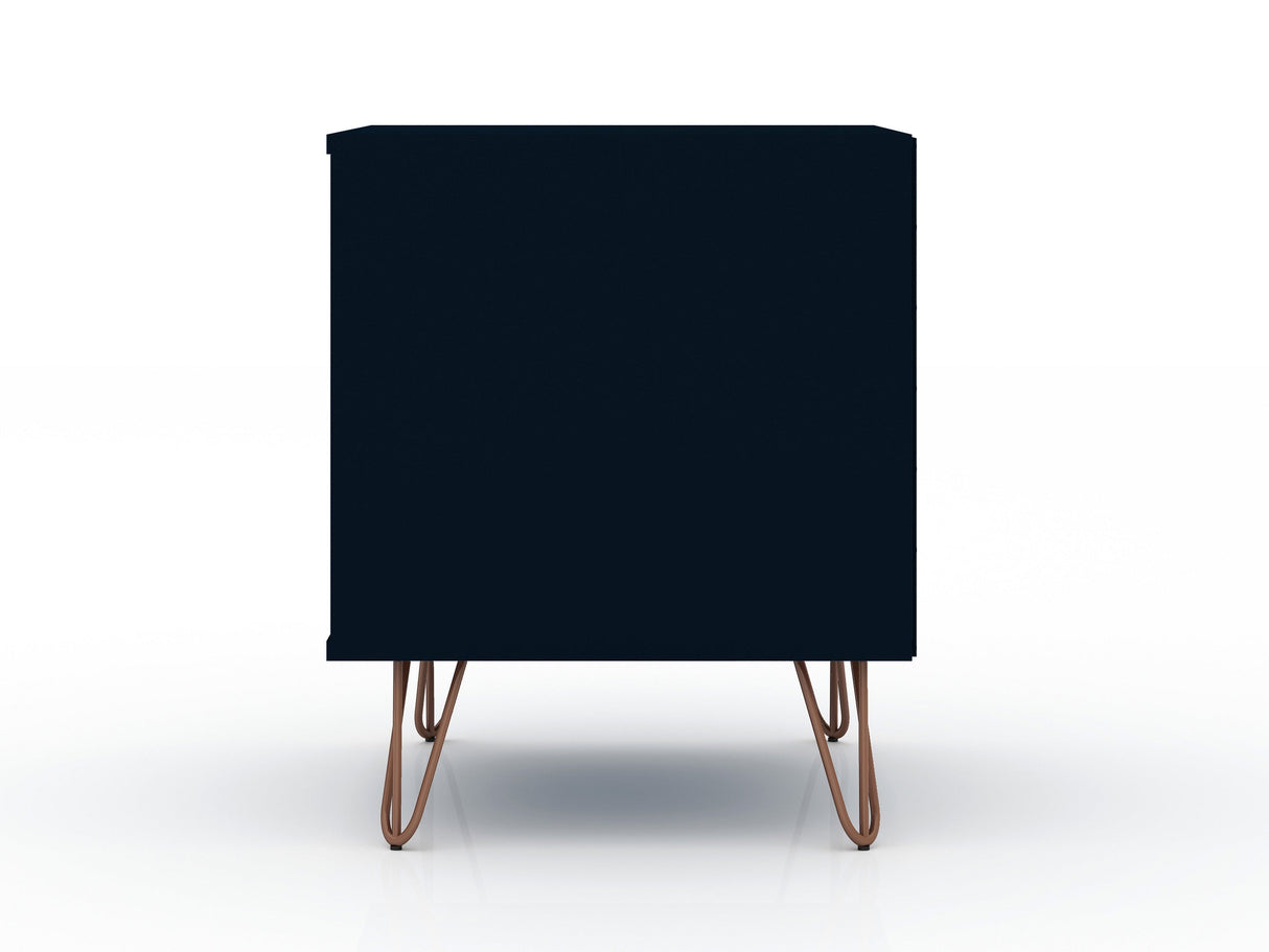 Rockefeller Nightstand 1.0 in Tatiana Midnight Blue (set of 2) by Manhattan Comfort at Eve Furniture