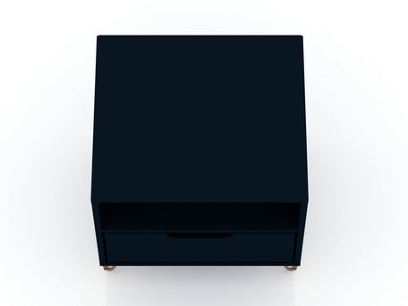 Rockefeller Nightstand 1.0 in Tatiana Midnight Blue (set of 2) by Manhattan Comfort at Eve Furniture