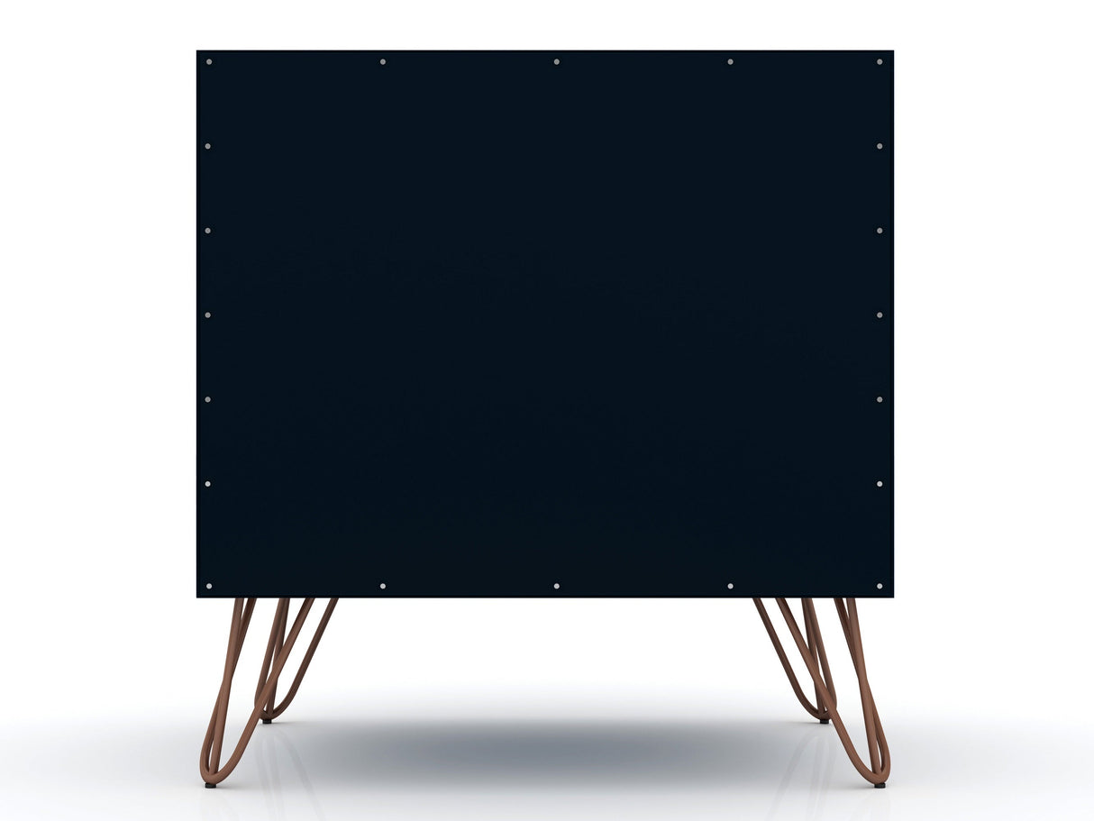 Rockefeller Nightstand 1.0 in Tatiana Midnight Blue (set of 2) by Manhattan Comfort at Eve Furniture