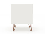 Rockefeller Nightstand 1.0 in White (set of 2) by Manhattan Comfort at Eve Furniture