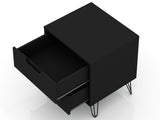 Rockefeller Nightstand 2.0 in Black (set of 2) by Manhattan Comfort at Eve Furniture