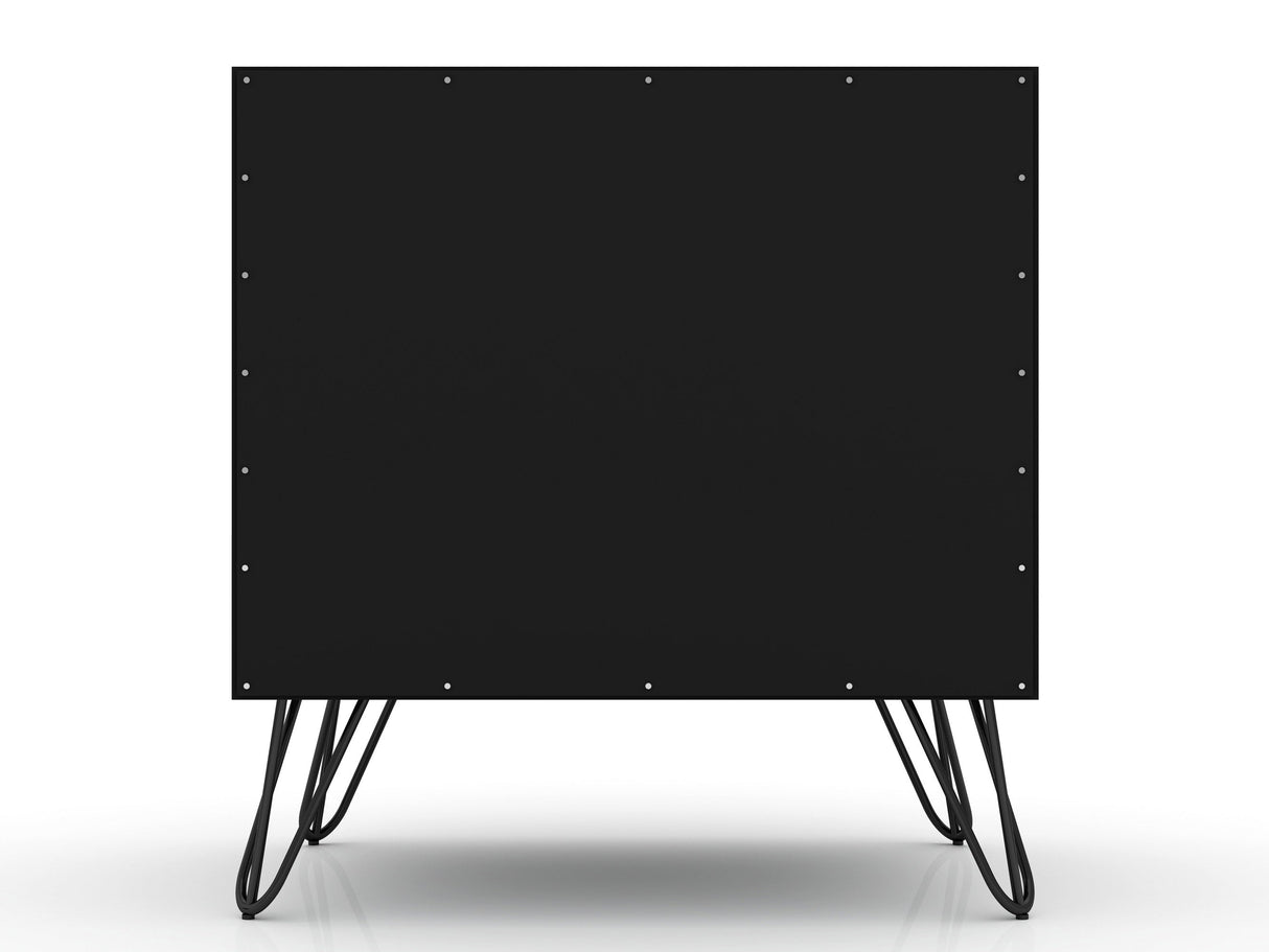 Rockefeller Nightstand 2.0 in Black (set of 2) by Manhattan Comfort at Eve Furniture