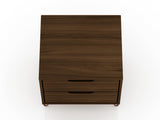 Rockefeller Nightstand 2.0 in Brown (set of 2) by Manhattan Comfort at Eve Furniture