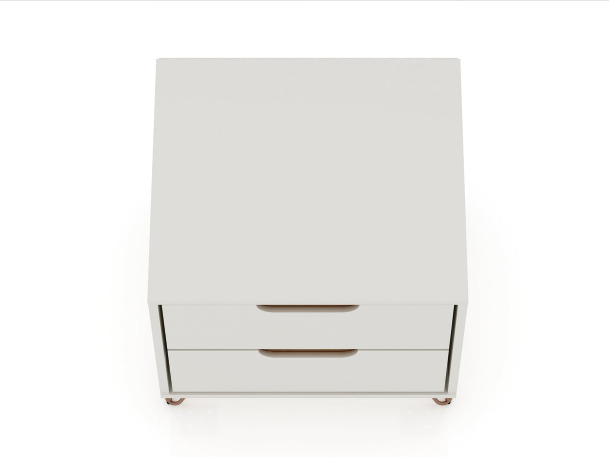 Rockefeller Nightstand 2.0 in Off White and Nature (set of 2) by Manhattan Comfort at Eve Furniture