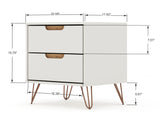 Rockefeller Nightstand 2.0 in Off White and Nature (set of 2) by Manhattan Comfort at Eve Furniture