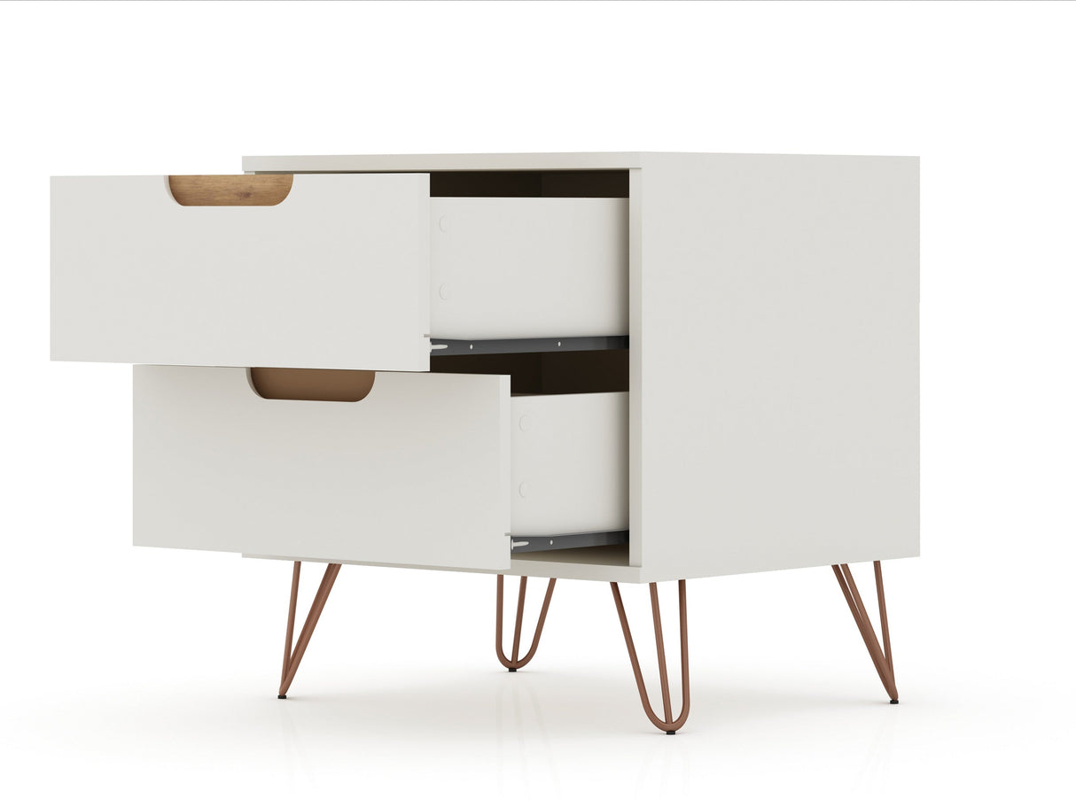 Rockefeller Nightstand 2.0 in Off White and Nature (set of 2) by Manhattan Comfort at Eve Furniture