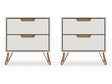 Rockefeller Nightstand 2.0 in Off White and Nature (set of 2) by Manhattan Comfort at Eve Furniture