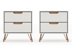 Rockefeller Nightstand 2.0 in Off White and Nature (set of 2) by Manhattan Comfort at Eve Furniture