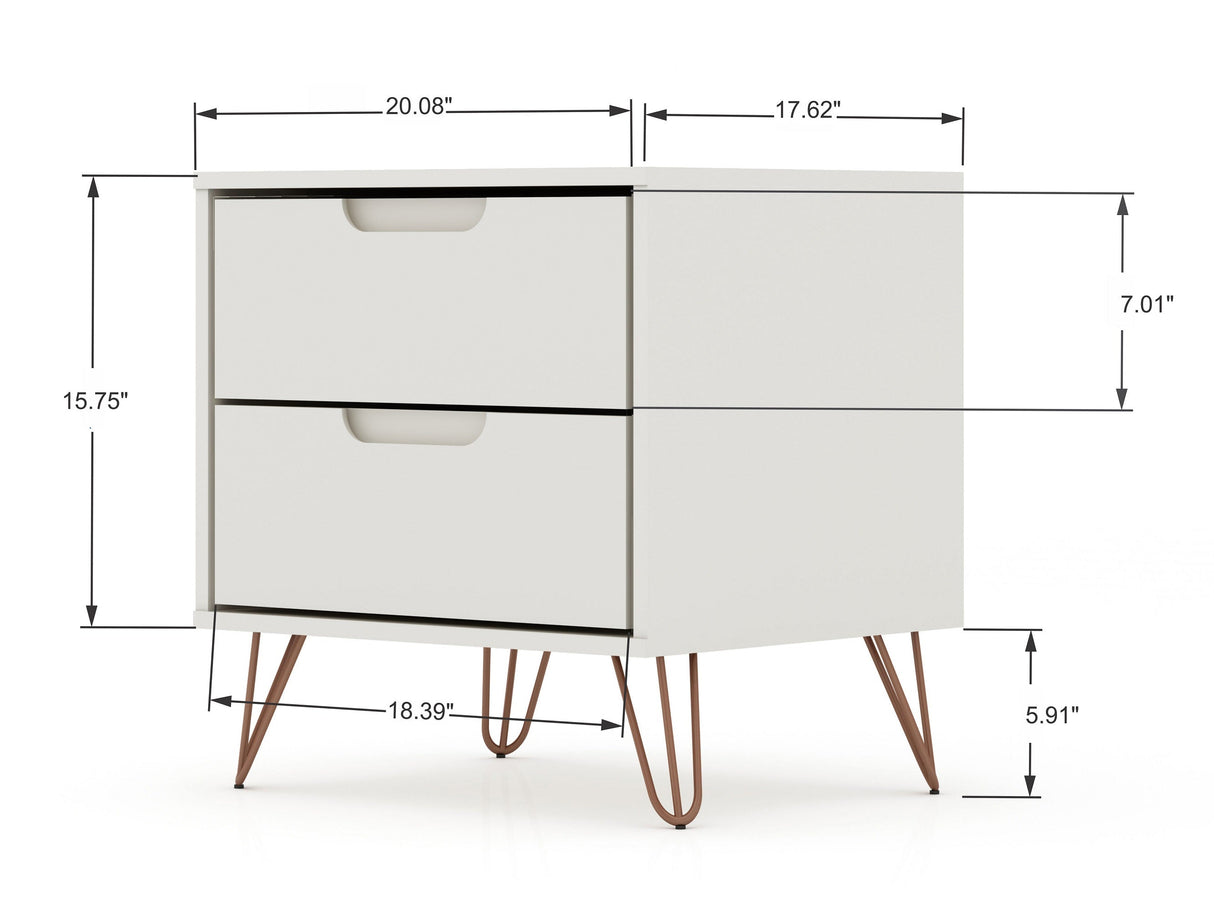 Rockefeller Nightstand 2.0 in Off White (set of 2) by Manhattan Comfort at Eve Furniture