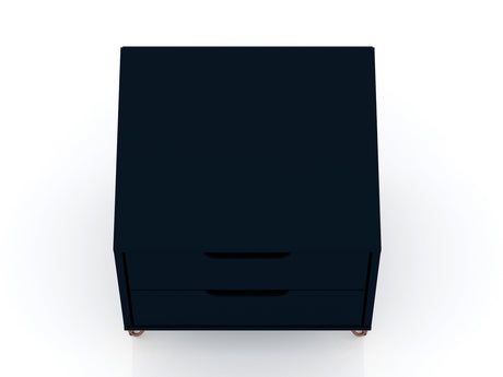 Rockefeller Nightstand 2.0 in Tatiana Midnight Blue (set of 2) by Manhattan Comfort at Eve Furniture