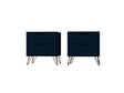 Rockefeller Nightstand 2.0 in Tatiana Midnight Blue (set of 2) by Manhattan Comfort at Eve Furniture
