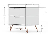 Rockefeller Nightstand 2.0 in White (set of 2) by Manhattan Comfort at Eve Furniture
