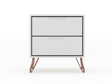 Rockefeller Nightstand 2.0 in White (set of 2) by Manhattan Comfort at Eve Furniture