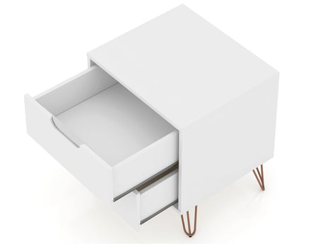 Rockefeller Nightstand 2.0 in White (set of 2) by Manhattan Comfort at Eve Furniture