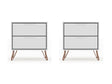 Rockefeller Nightstand 2.0 in White (set of 2) by Manhattan Comfort at Eve Furniture