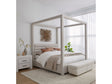 Rockford Upholstered Full Canopy Bed in Turtle Dove Linen by Modus Furniture at Eve Furniture