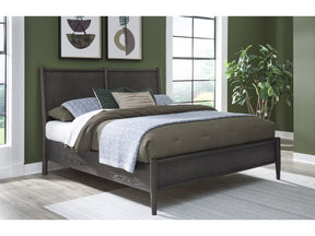 Rockport Oak Wood California King Platform Bed in Yin by Modus Furniture at Eve Furniture